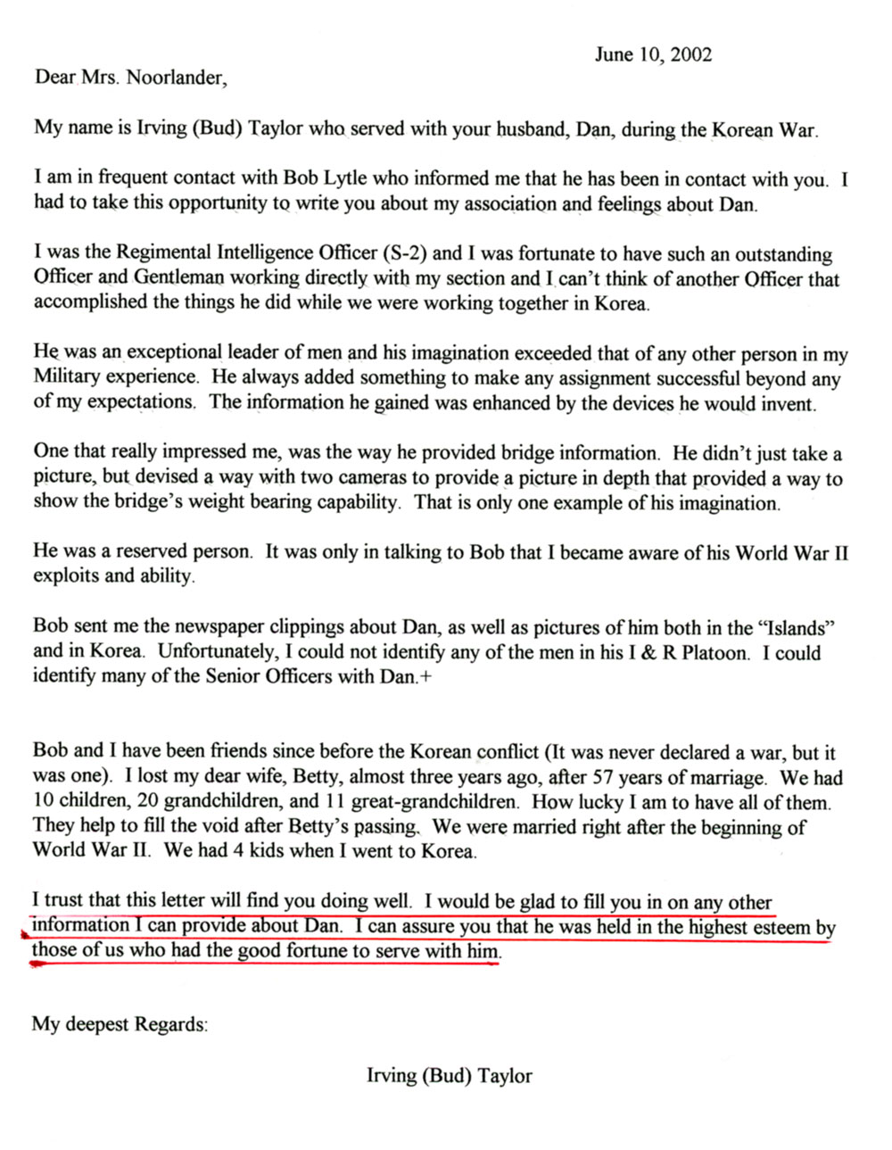 Major Irving J. Taylor