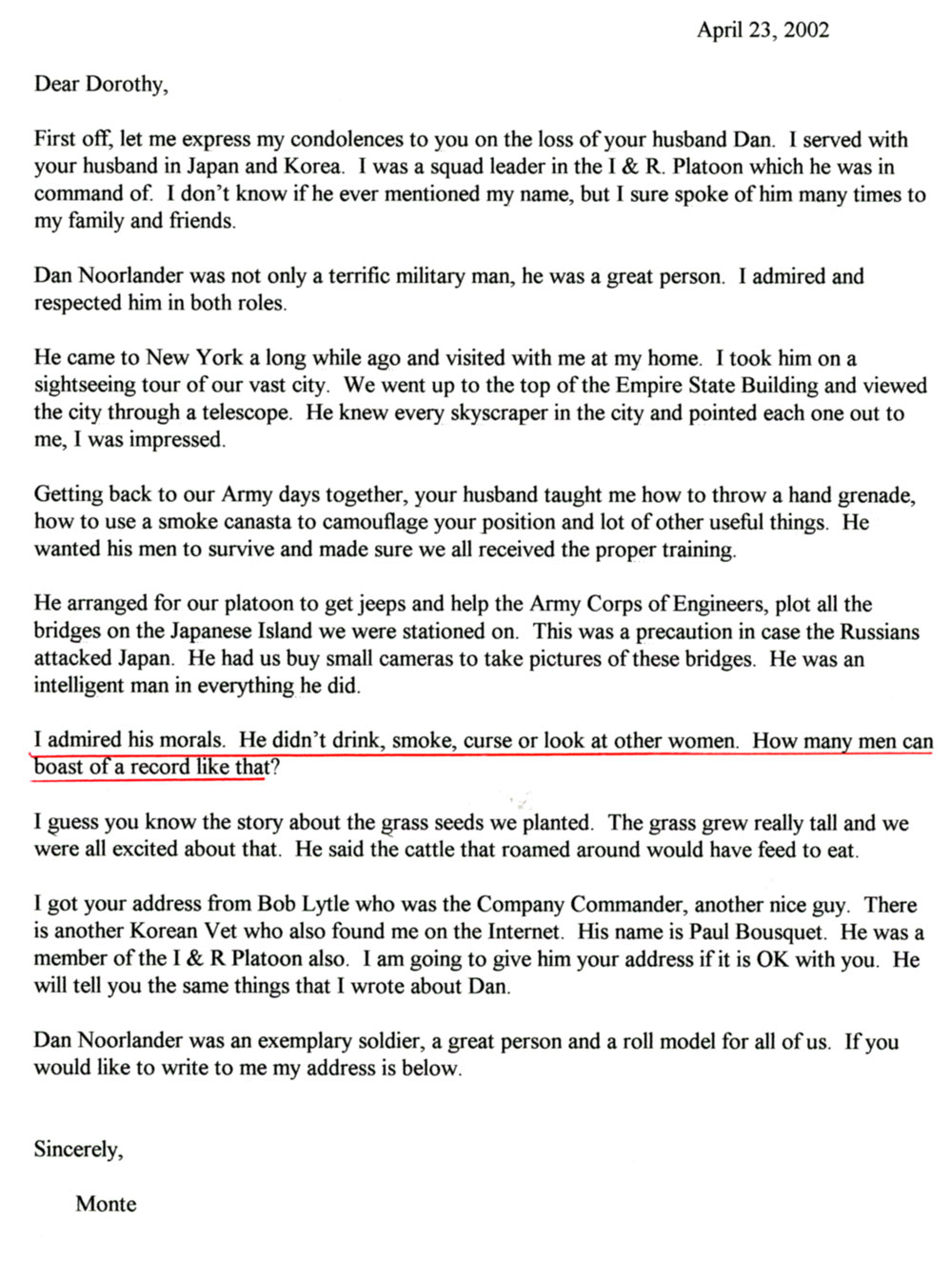 Sargeant Monte Rubin