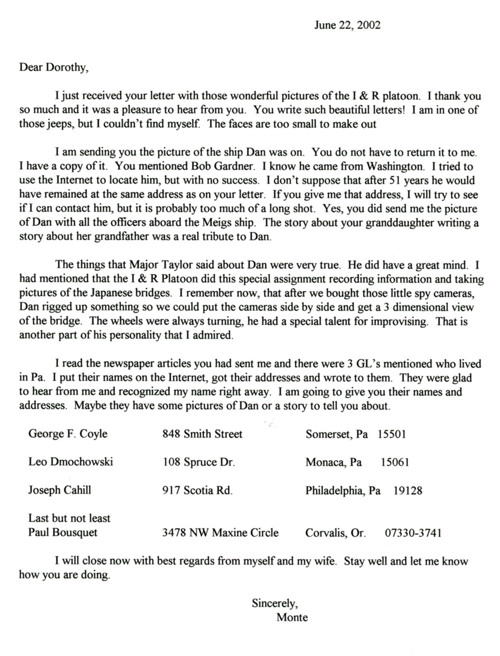 Sargeant Monte Rubin